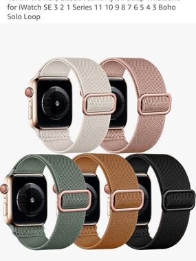Premium Nylon Solo Loop Watch Band for Women - Multiple Colors